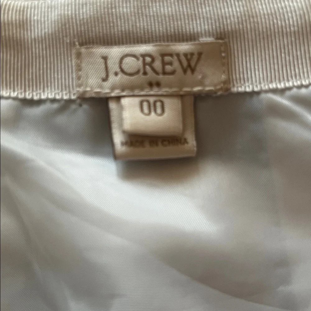 J. Crew Metallic Stripe Mini Skirt size 00